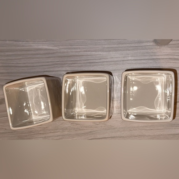 RAE DUNN Ceramic 3 Pc Desk/Office Organizers Pens/Markers/Pencils Holders - Picture 2 of 3